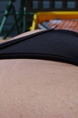 Close up cameltoe pics of a tiny bikini