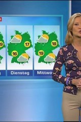German weather woman's juicy crotch cameltoe